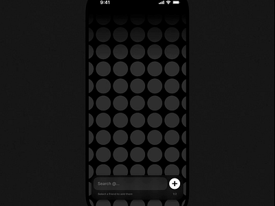 Fluid friend selector animation browsing interaction interface ios micro interaction mobile