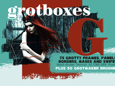 Introduction to GrotBoxes affinity designer brush corel donkeyworx frames graphic design grunge illustrator masks panels swipes vector