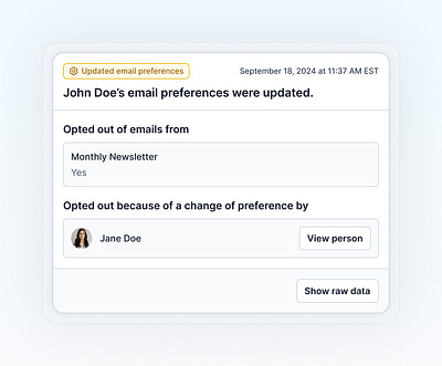 📨⚙️ Updated email preferences clean daily daily ui design flywithfeathr goodmarketing interface nonprofitmarketing product product design ui ui design user user interface ux ux design