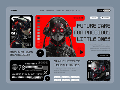 Cyberpunk design by Aleksey Kostiuk on Dribbble