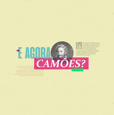 KV - E Agora Camões? | TV Educativa art direction key visual motion tv show