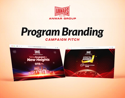 Program Branding Pitch | Anwar Group anwar group banner design brand identity design branding designer key visual mhabeer96 program branding standee design