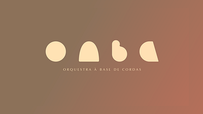 Orquestra à Base de Cordas graphic deisgn lettering logo logotype type