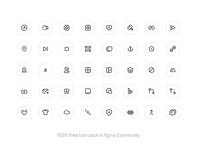 Craft Icons - Free Icon Pack app asset community figma free icon icons minimal mobile ui ux web