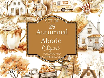 Autumnal Abode graphic design