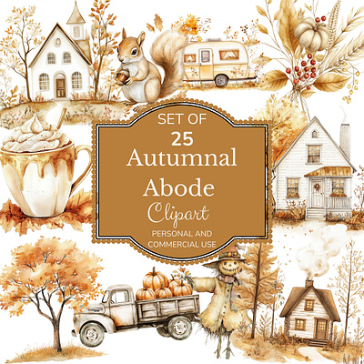 Autumnal Abode graphic design