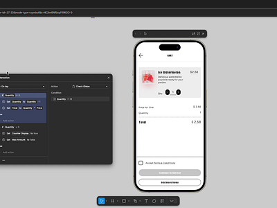 Prototype: Variables & conditionals animation design figma graphic design motion graphics prototype ui ux