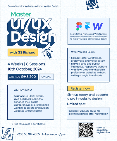 Master UI/UX: Design Stunning Websites Without Writing Code branding desi design graphic design ui ux