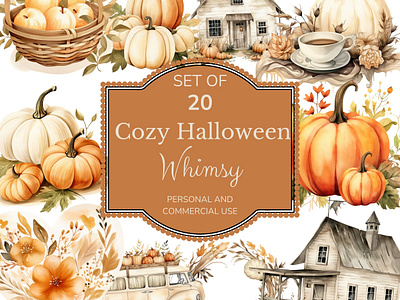 Cozy Halloween Whimsy graphic design