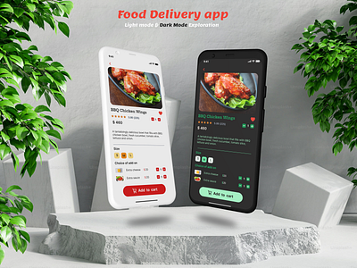 Food delivery/Food ordering app ui figma food app dark mode food app light mode food app ui food app uiux food delivery app ui food ordering app light mode and dark mode ui design