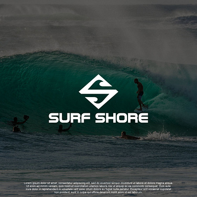 SURF SHORE Logo apparel brandidentity branding design logo skate surf surflogo