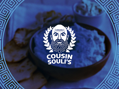 Cousin Souli's Logo branding graphic design greece greek greekfest logo poseidon tzatziki zeus