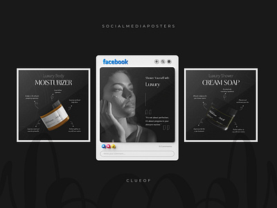 Social Media Posters cosmetics brand design freelancer posters