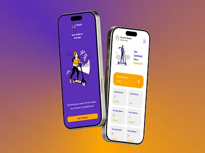 Scooter Management App graphic design scoter app ui uiux