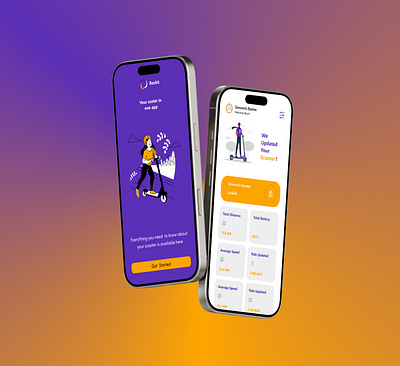 Scooter Management App graphic design scoter app ui uiux