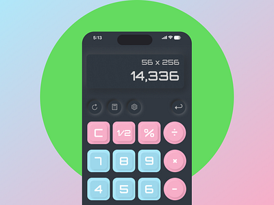 Old-school calculator interface dailyui graphic design old school retro vintage style