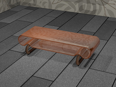 Orange Mood Bench. 3d bench graphic design interior tables