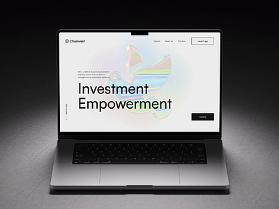 Chainvest | DeFi Asset Management Platform | Web Design 3d 3d animations animation blockchain branding crypto crypto wallet landing page micro animations ui ux web 3 platfrom web design