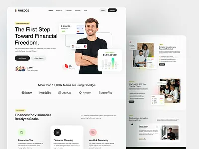 Finance Servicing Landing Page design conversion focused design finance web design inspiration finance website design financial dashboard financial services ui fintech uxui interactive tools investment platform design landing page design loan calculator design modern finance ui professional website responsive design trustworthy ux ui user centric design