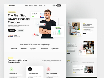 Finance Servicing Landing Page design conversion focused design finance web design inspiration finance website design financial dashboard financial services ui fintech uxui interactive tools investment platform design landing page design loan calculator design modern finance ui professional website responsive design trustworthy ux ui user centric design