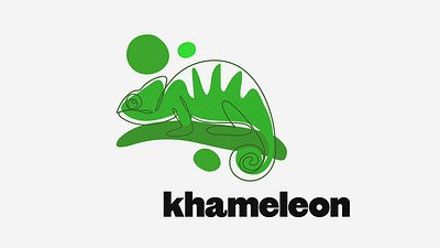 Khameleon logo animation animation branding concept intro logo logoanimation motion graphics