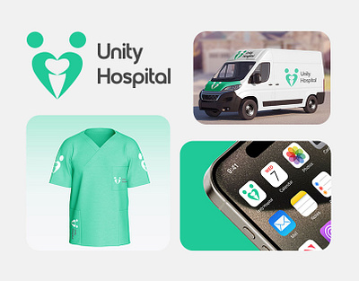 Unity Hospital Logo Design branding graphic design logo