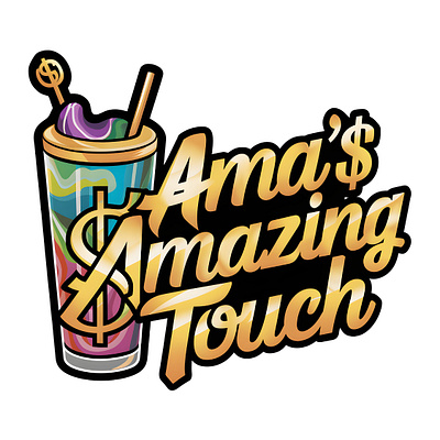 Ama Amazing Touch Logo Design by Top Web Design US graphic design logo