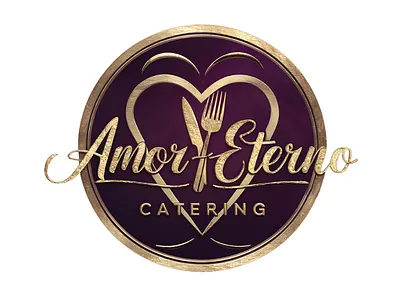 Amor Eterno Catering Logo Design by Top Web Design US graphic design logo