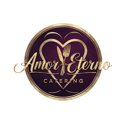 Amor Eterno Catering Logo Design by Top Web Design US graphic design logo