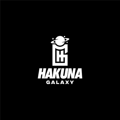 Hakuna Galaxy apparel fashion logo galaxy hg logo logo minimal logo modern planet streetwear tshirt