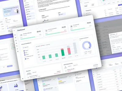 Leasy Property Manager Software dashboard design desktop landlords lease leasy properties property managing rent ui ux design