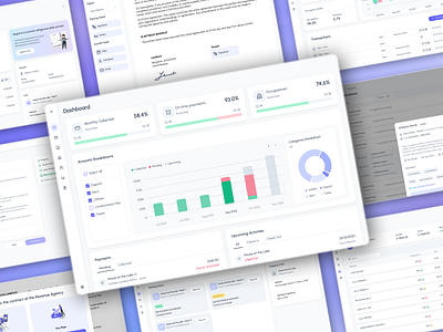 Leasy Property Manager Software dashboard design desktop landlords lease leasy properties property managing rent ui ux design