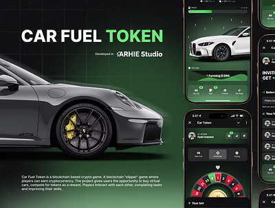 Car Fuel Token: Mobile app branding design mob mob design mobile app ui uiux ux web web design