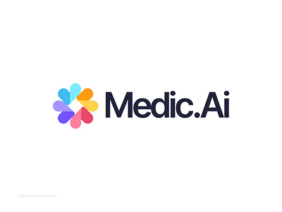 Abstract Creative Ai Based Medical and Health Logo Concept abstract ai brain brand identity branding creative design designer graphic design health icon intelligence logo logotype medical mind modern logo monogram wellness