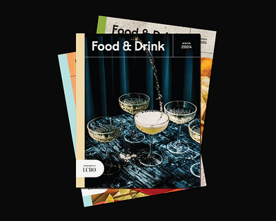 LCBO's Food & Drink Magazine Cover alcohol design brand design brand identity branding design editorial design food and drink food branding food design food magazine graphic design lcbo logo logo design magazine magazine cover magazine logo masthead masthead logo publication