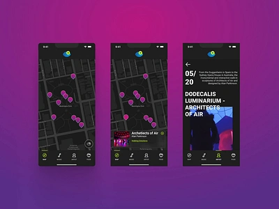 BLINK FESTIVAL APP app blink cincinnati design festival graphic design mobile