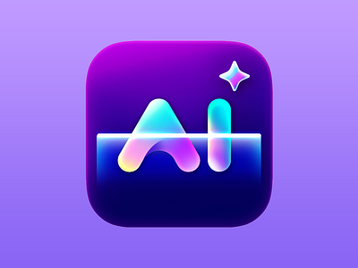 AI Scanner, App Icon design. ai ai app icon ai image ai ios icon ai iphone icon ai scanner badge detector generator illustrator image iphone iphone icon macos music scan songs v