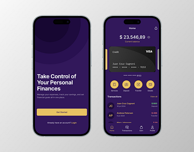 Personal Finance | Mobile App app finance mobile ui ux