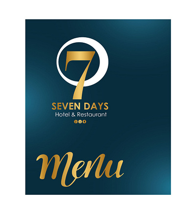 MENU FOR 7Days Hotel in Jordan adobe branding design graphic design illustration logo menu photoshop print resturant