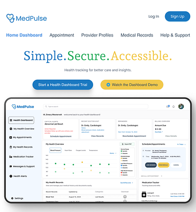 Telehealth - Health Dashboard