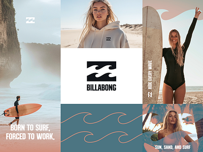 Billabong Brand Concept beach billbabong brand branding modern surf surfing