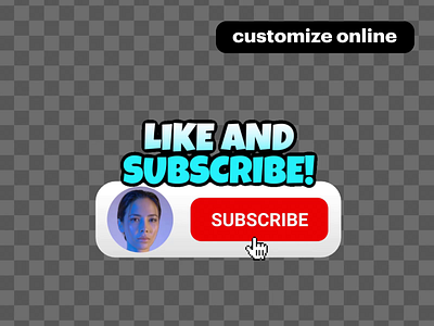 Custom YouTube Subscribe Button Animation for Gamers after effects animation branding button click design follow gif graphic design logo motion graphics subscribe text titles youtube