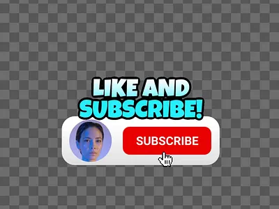 Custom YouTube Subscribe Button Animation for Gamers after effects animation branding button click design follow gif graphic design logo motion graphics subscribe text titles youtube