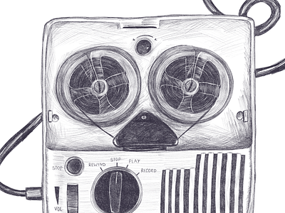 Graphite on Tape: podcast cover image design drawing illustration lettering pencil pencil drawing podcast type