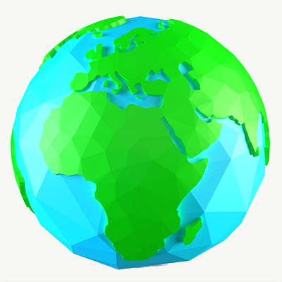 Cartoon low poly Earth globe 3d 3dglobe 3dmap cartoon earth erde gaia globe home low lowpoly map max maya model planet terrain toon vr world