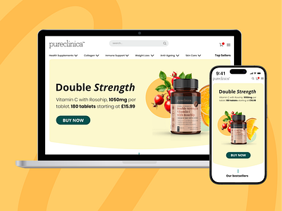 Pureclinica Website Redesign: Modern & User-Centered graphic design ui