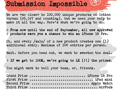 Submit a design, win an iPhone 16 Pro? graphic design