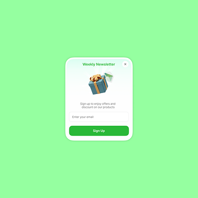 Newsletter Pop Up UI Design app daily ui designer inspiration minimalist mobile app mobile designer pop up pop up design product design product designer simple mobile ui ui ui design ui designer uiux user experience user interface ux ux designer