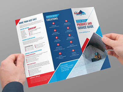 Division Contractors and Municipalities Service Trifold Brochure brochure business business brochure business trifold company profile design modern trifold new brochures product brochure salt depot trifold trifold brocure