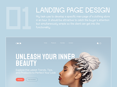 Make Up Landing Page beaty branding design graphic design illustration landing page logo make up photo typography ui ux vector web design